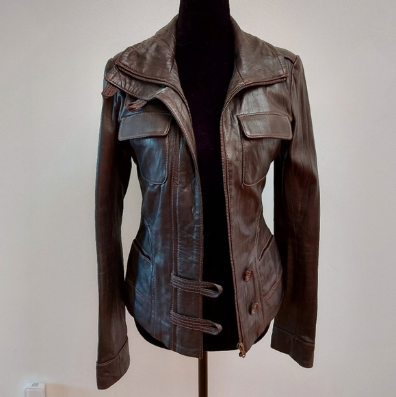 DANIER real leather jacket size small - Picture 2 of 6